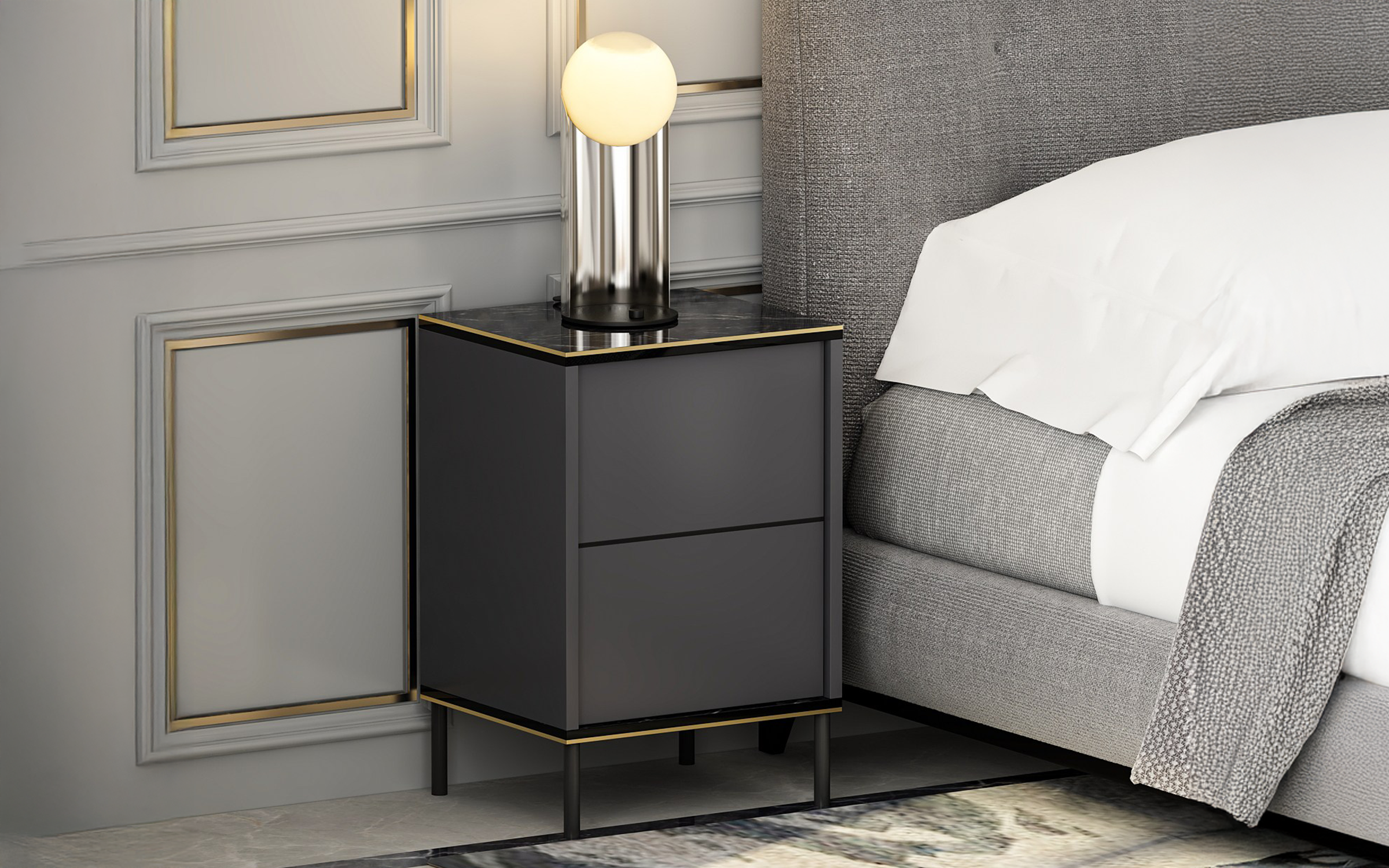 Noptiera Imar, antracit  3